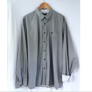 Panhandle Slim Gray Geometric Dress Shirt XL